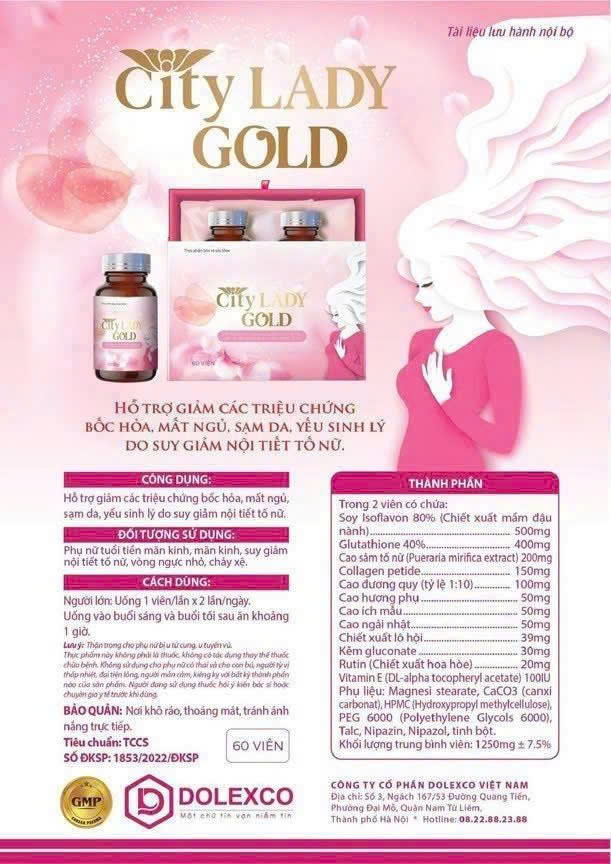 Thành phần nổi bật trong CITY LADY GOLD