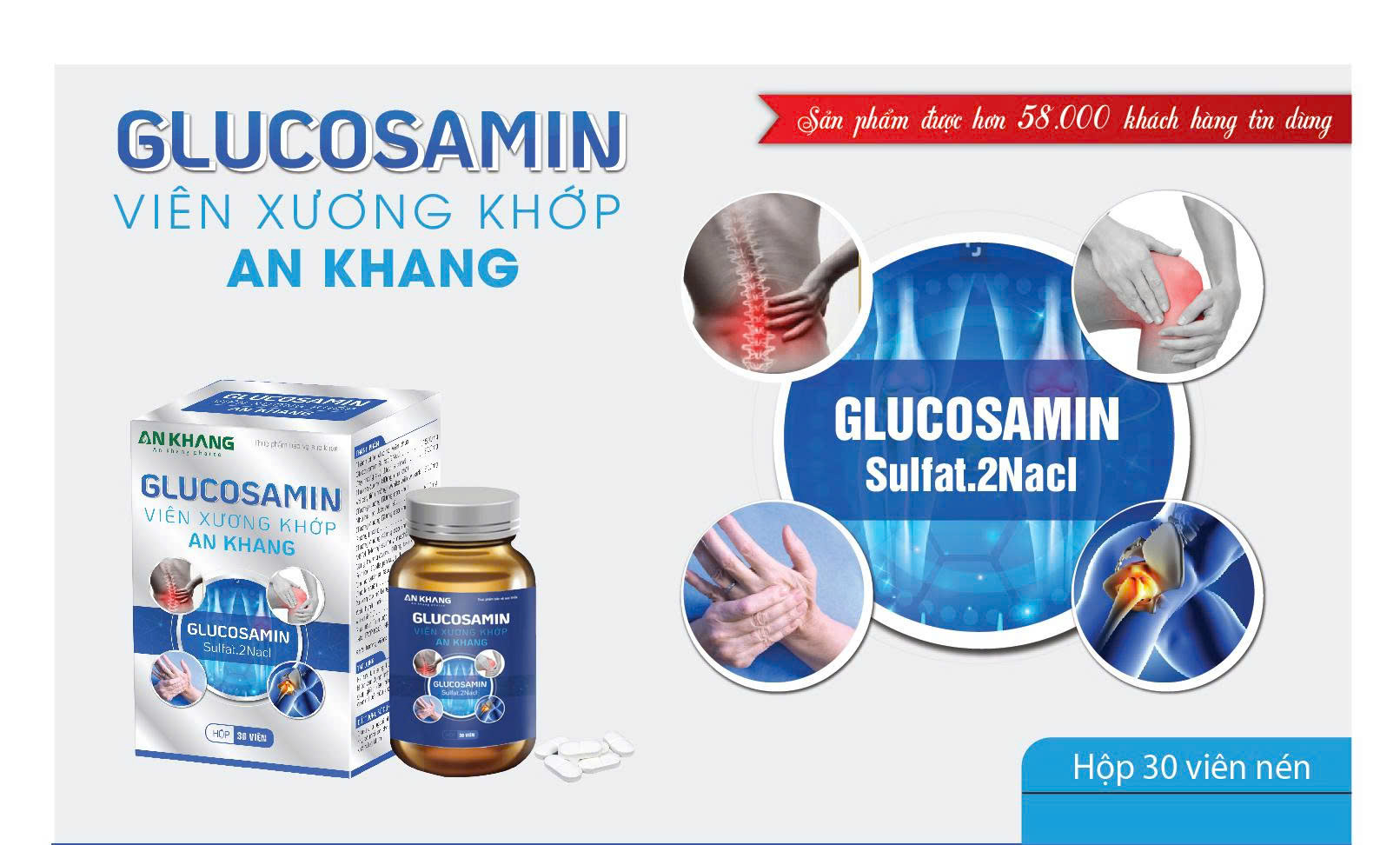 GLUCOSAMINE VIÊN XƯƠNG KHỚP AN KHANG 3 Cơ chế hoạt động của Glucosamine Viên xương khớp An Khang