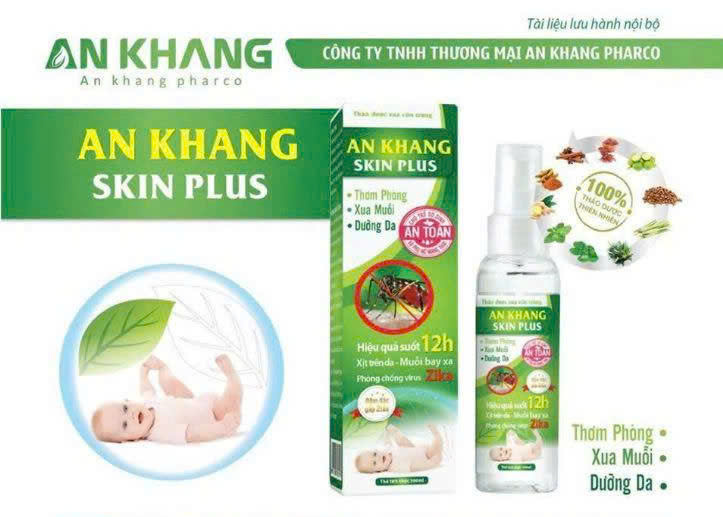 SKIN AN KHANG XỊT MUỖI 100ml 3 Công dụng của xịt chống muỗi An Khang Skin Plus 100ml