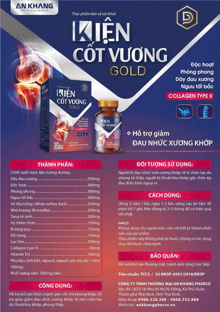 KIỆN CỐT VƯƠNG GOLD 2 THÀNH PHẦN NỔI BẬT CỦA KIỆN CỐT VƯƠNG GOLD